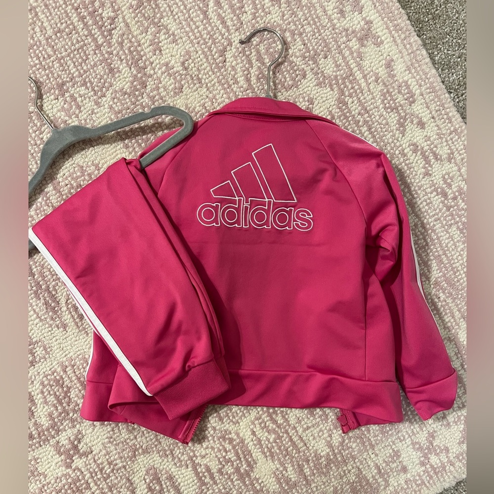 Adidas Fuchsia Tracksuit with Logo